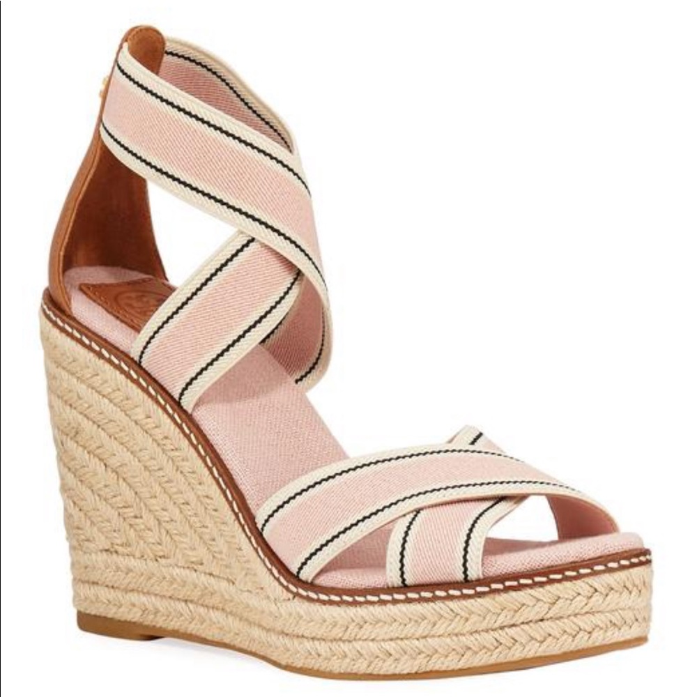 Tory Burch Frieda 100mm Espadrille Stretchy 10